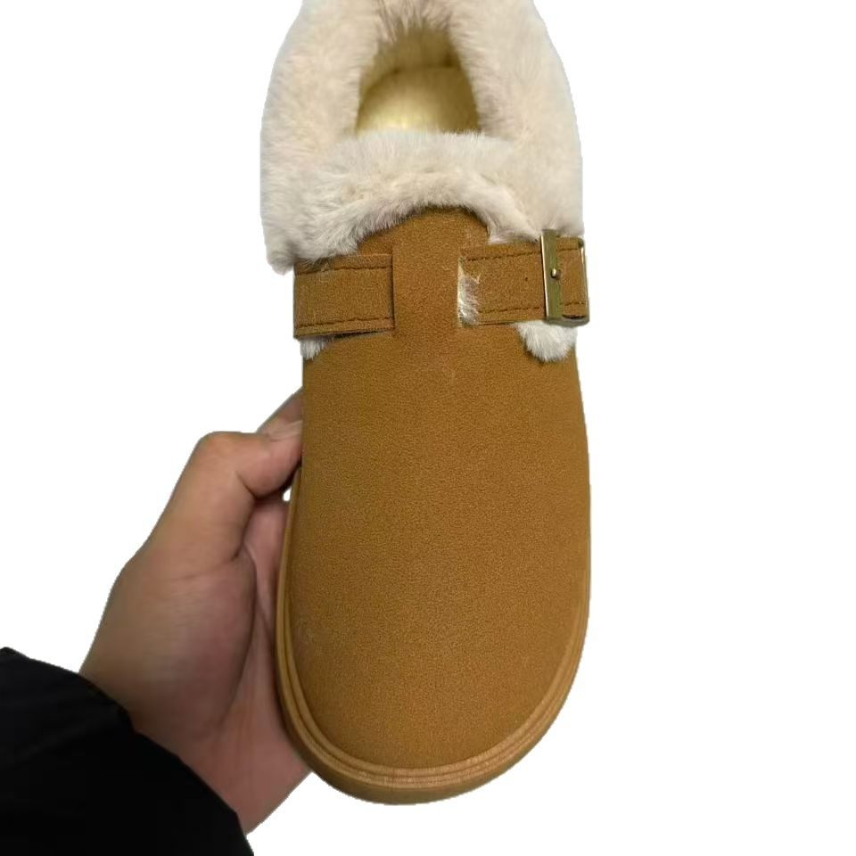 厚底加绒豆豆勃肯鞋女2025爆款冬季外穿毛毛面包鞋保暖棉鞋雪地靴,淘宝优惠券,粉丝福利购,淘宝优惠卷