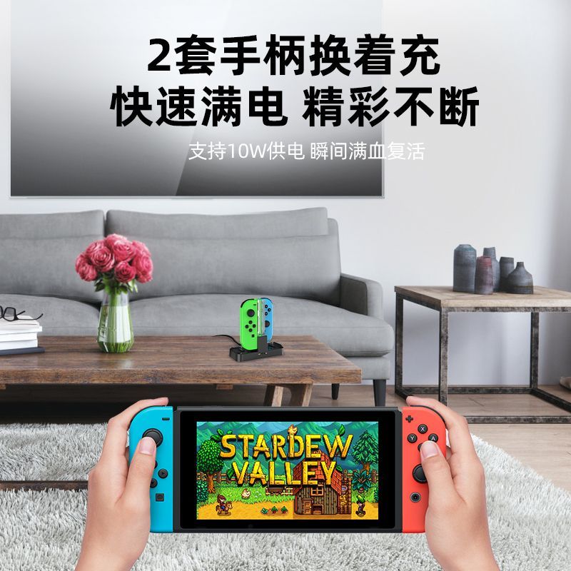 Switch手柄充电器Joy-Con握把Pro充电底座NS/OLED座充游戏机配件 - 图2