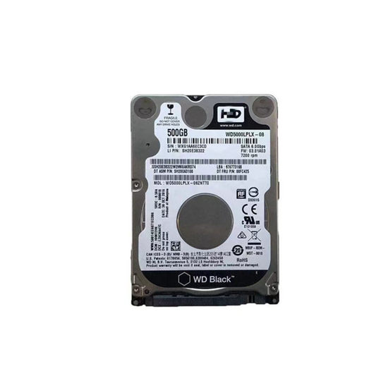 Western Digital Vertical 500G1TB black disk 2.5 inches 7mm