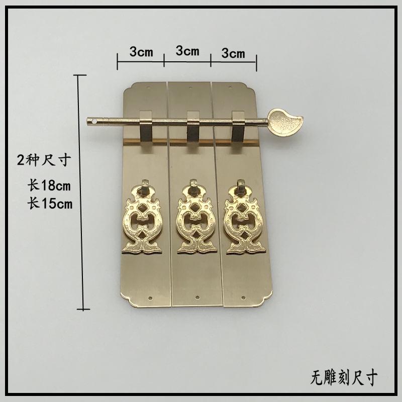 红木家具五金铜配件仿古纯黄铜柜子门拉手衣柜橱柜门把手书柜门锁