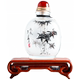 Zibo Liuli Yipintang Snuff Bottle pintado de frijoles dorados hechos a mano puros con botella de cigarrillo estilo chino Ciudad prohibida