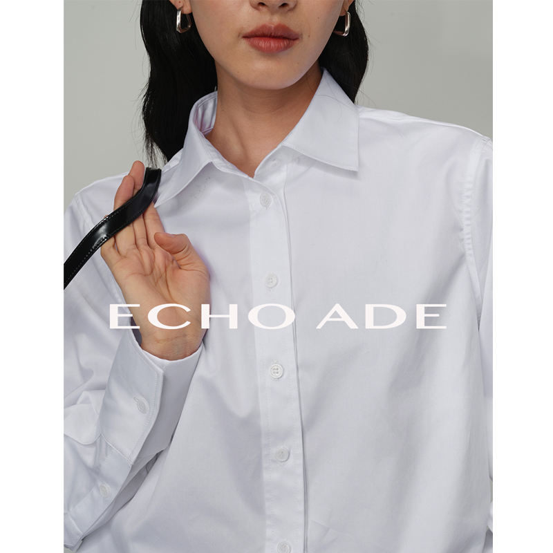 【Echo ADE】定制高支高密抗皱箱型设计打造 3:7比例短款长袖衬衫