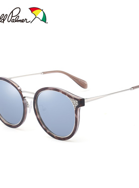 花雨伞韩版复古风圆框近视墨镜