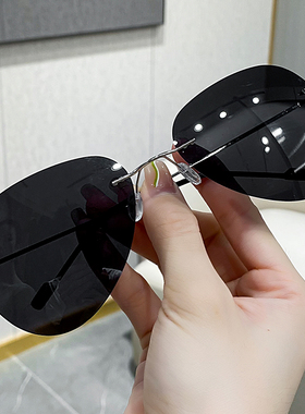 超轻无框太阳镜偏光防紫外线强光