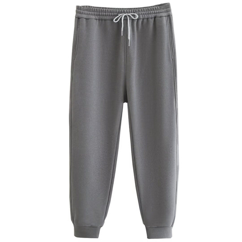 裤子女胖妹mm大码冬季加绒卫裤200斤抽绳高腰宽松运动休闲哈伦裤,淘宝优惠券,粉丝福利购,淘宝优惠卷