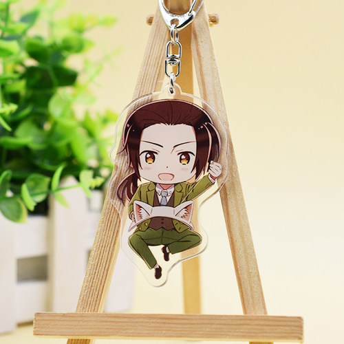 APH黑塔利亚钥匙扣王耀伊万亚瑟游戏动漫二次元周边挂件钥匙挂扣 - 图0