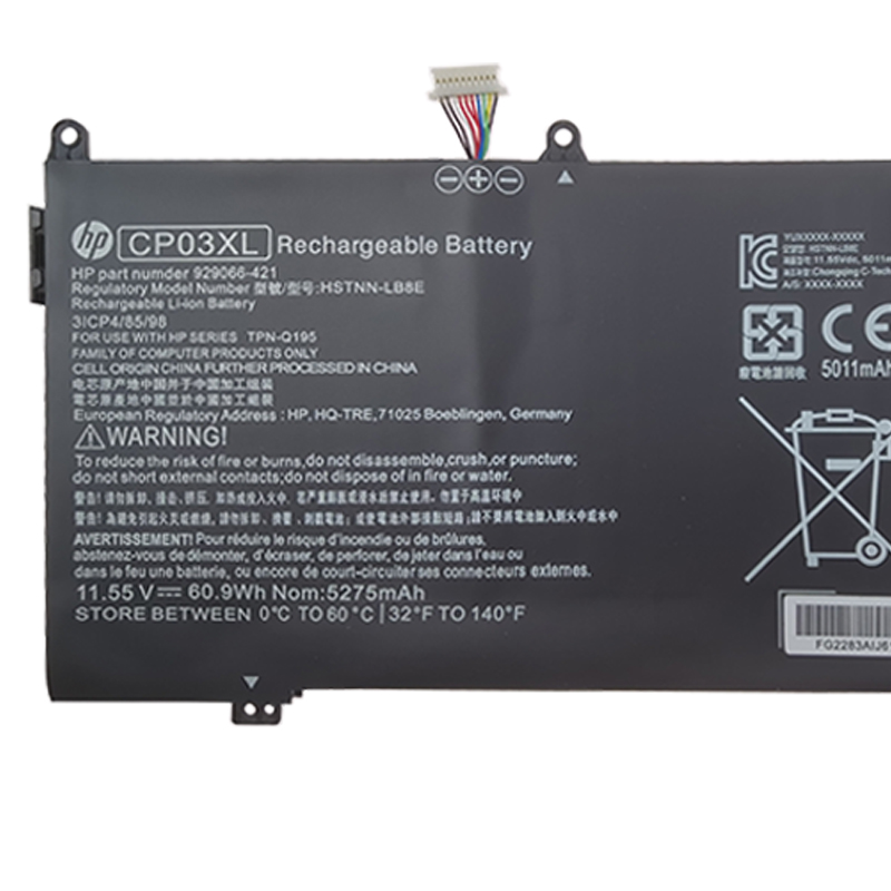 原装HP惠普Spectre x360 13t 13-ae001TU TPN-Q199 CP03XL 电池 - 图1