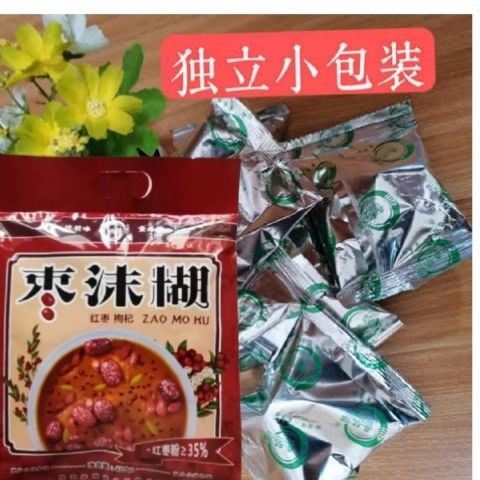 枣沫糊大荔枣模糊陕西特产早餐食品红枣类稀饭甜粥红枣粥-图0