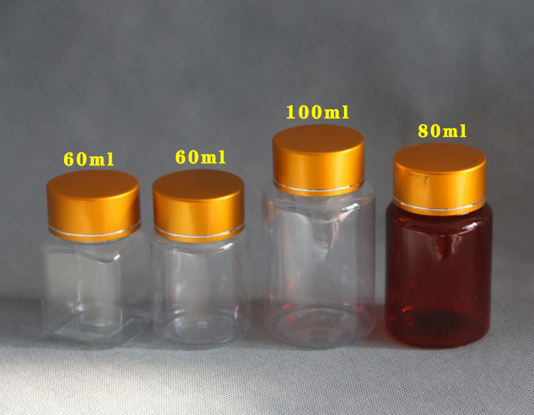 15 20 30 60 80 100ml毫升克透明塑料瓶子UV盖样品小瓶分装瓶药瓶-图1