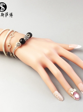 小众串珠纯银韩版托马斯萨博手镯