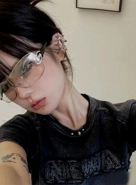 大框连体墨镜欧美辣妹防晒Y2K女