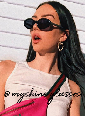 墨镜小脸猫眼男女椭圆