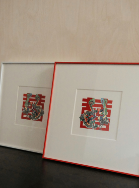 非遗剪纸结婚装饰礼物摆台