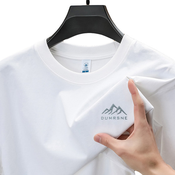 Woodpecker 100% cotton short-sleeved T-shirt men's summer style