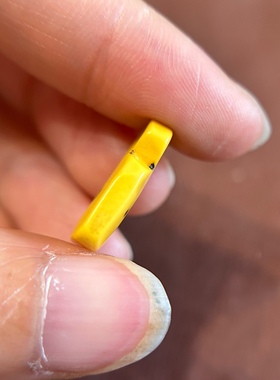 老黄料器咒点牌子吊坠侧挂卡子佛珠手串配饰配件西藏传文玩小元素