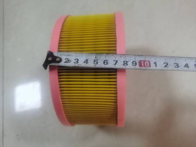 Red five-ring air compressor air filter 7.5KW11KW plastic air filter filter 22kW air filter element through both ends