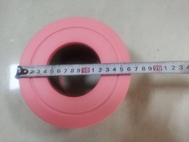 Red five-ring air compressor air filter 7.5KW11KW plastic air filter filter 22kW air filter element through both ends