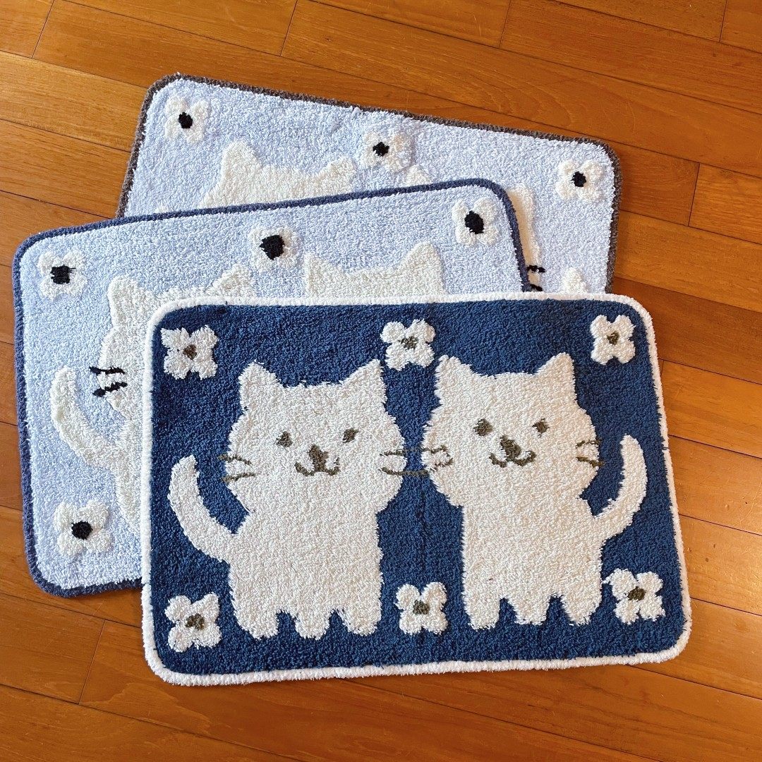 出口 萌萌小猫咪地垫 浴室垫子 宠物窝垫家用脚垫子门垫,淘宝优惠券,粉丝福利购,淘宝优惠卷