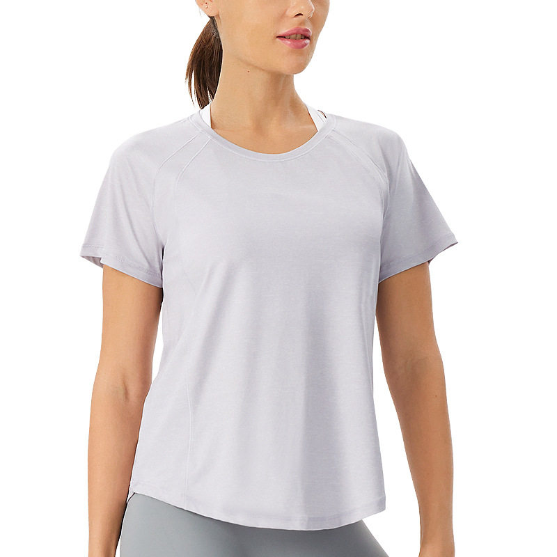 运动速干T恤女跑步夏季瑜伽服宽松罩衫户外透气防晒短袖健身上衣,淘宝优惠券,粉丝福利购,淘宝优惠卷