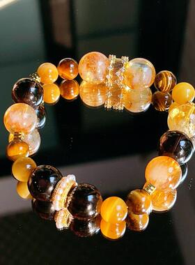 金霸大综虎眼石手链本命年