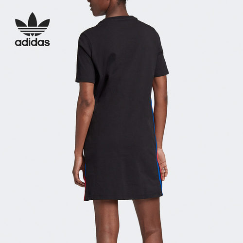 Adidas/阿迪达斯正品 TEE DRESS 女子短袖运动连衣裙 GD2233 - 图1