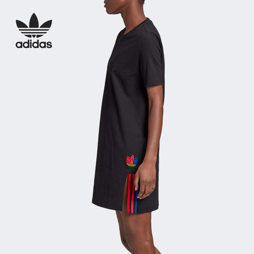 Adidas/阿迪达斯正品 TEE DRESS 女子短袖运动连衣裙 GD2233 - 图0