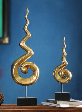 东南亚禅意金箔摆件泰式酒店会所家居装饰品客厅玄关桌面工艺品