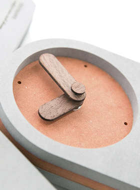 EMITDOOG现代简约北欧台式座钟桌面摆钟创意家卧室静音床头台钟