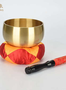 钵象梵音静心瑞音钵法器铜钵 颂磬音佛钵碗铜音罄摆件铜疗冥想黄