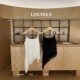 LOUISA.S ພາກຮຽນ spring ແລະ summer lace patchwork camisole