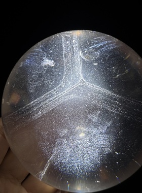 稀有纯天然白幽灵金字塔水晶球摆件千层幽灵金字塔水晶家具摆件