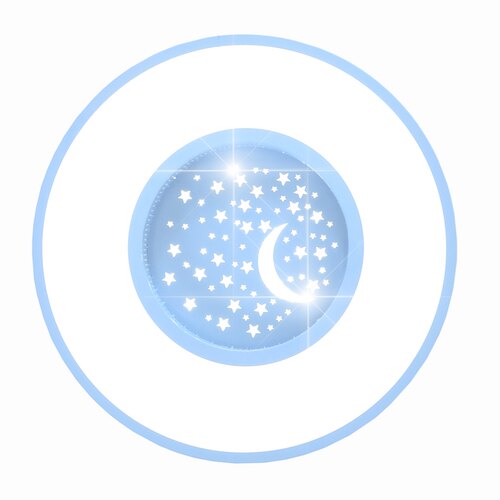 儿童房吸顶灯led月亮星星灯男孩房间灯女孩卧室灯具温馨创意圆形 - 图3
