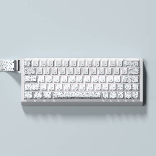 印花键帽原厂高度PBT材质侧刻透光适配60/63/64/68键盘Ez63 ace60 - 图3