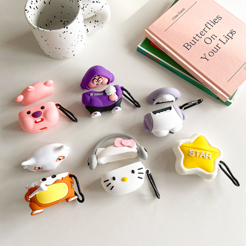 适用 Enco Air2保护套oppoencoair2无线蓝牙耳机套encoair保护壳透明可爱玲娜贝儿挂件硅胶软壳创意网红 - 图1