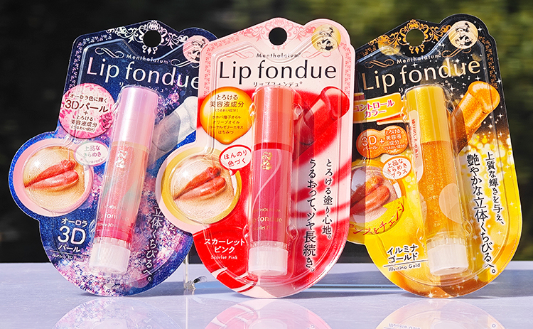 日本制曼秀雷敦lip fondue3D光泽润唇膏美容液滋润保湿唇彩唇蜜