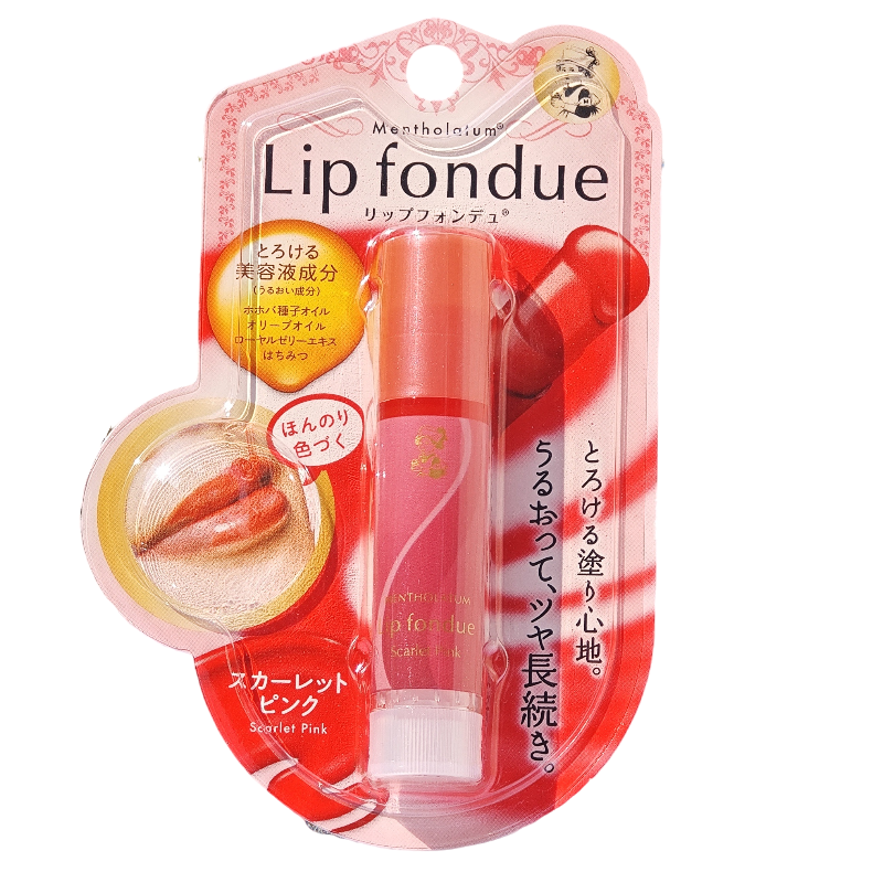 日本制曼秀雷敦lip fondue3D光泽润唇膏美容液滋润保湿唇彩唇蜜