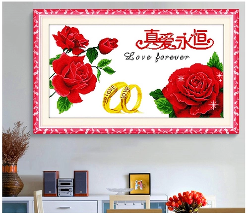 Свадебная серия Cross Stitch True Love Eternal Tride Emelcodery свадьба, давая новую маленькую спальню 2025 гостиная свадебная комната