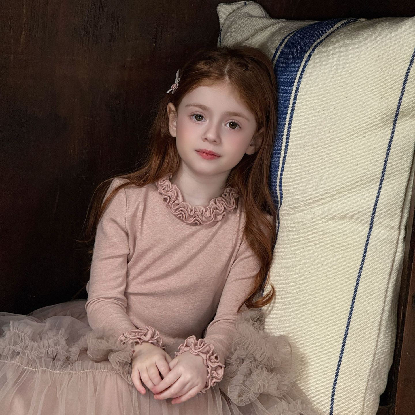 女童针织舒适内搭打底衫2025秋季韩系新款儿童花边领针织打底衣,淘宝优惠券,粉丝福利购,淘宝优惠卷