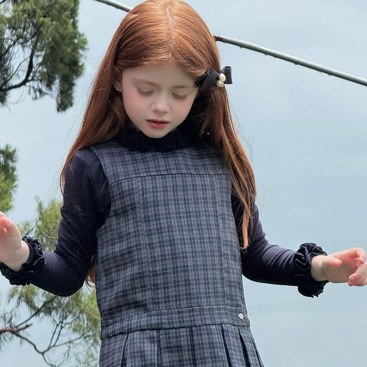 女童针织舒适内搭打底衫2025秋季韩系新款儿童花边领针织打底衣,淘宝优惠券,粉丝福利购,淘宝优惠卷