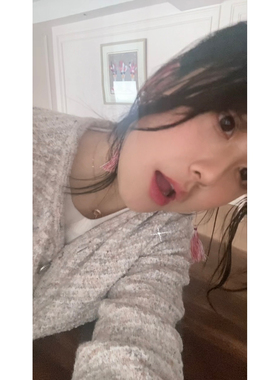复古少女风珍珠女流苏长款耳环