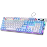 Механическая игровая клавиатура, ноутбук для офиса, мышка, комплект, 104