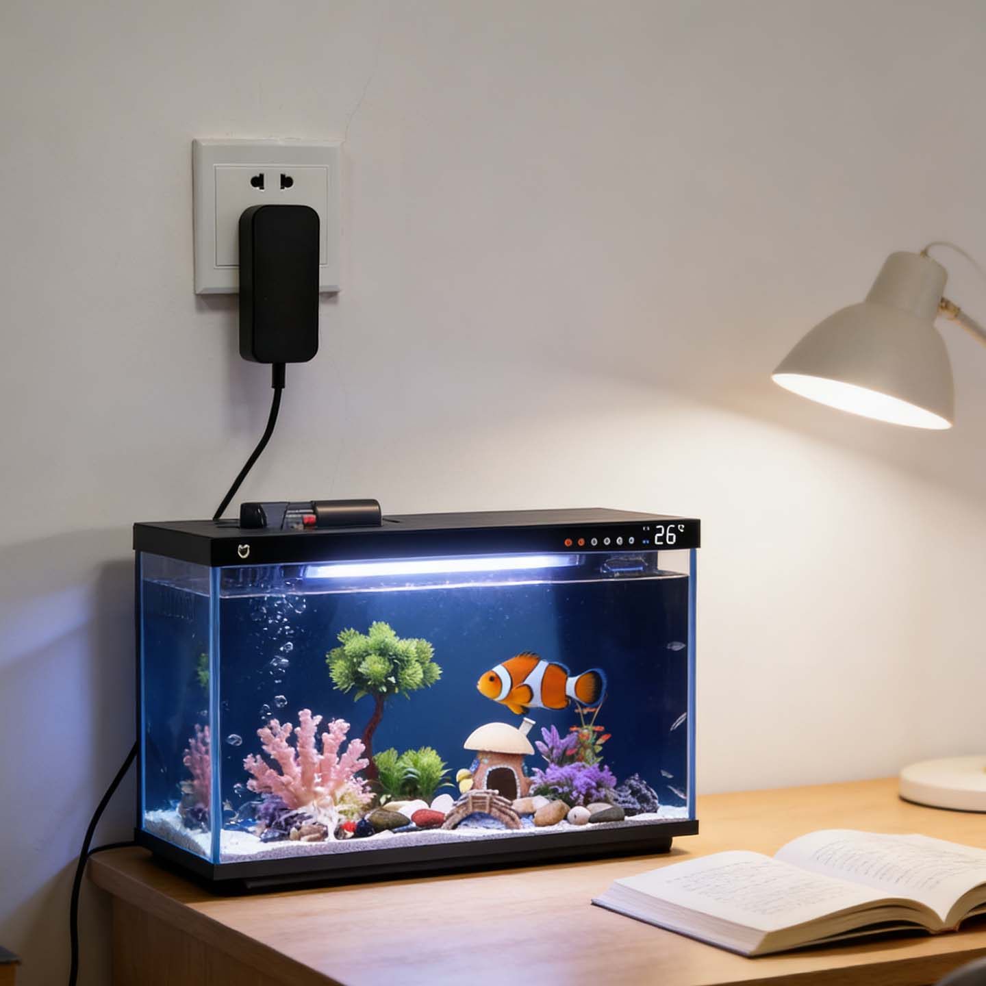 适用小米鱼缸电源适配器米家原装LED控制装置远程喂食生态电源线,淘宝优惠券,粉丝福利购,淘宝优惠卷