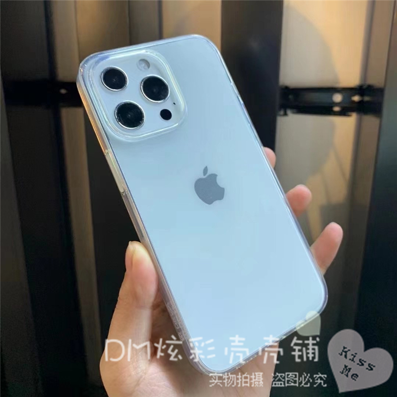 devia迪沃适用苹果15promax透明手机壳14pro全包硅胶清水套iphone15简约男女款超薄保护套-图3