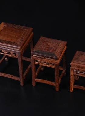 小型实木紫砂茶壶盆景博古架摆件