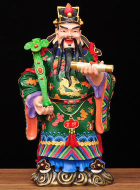 彩铜福禄寿三星摆件父母长辈老人