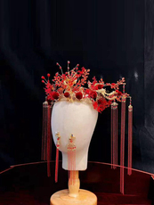 Модель реквизит парик 头模帽架帽展示架假发头模帽子架假发古风秀禾头饰橱窗可插针a-7