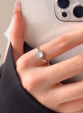 女食指戒小众手饰法式风开口简约