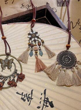 高级新中式时尚古风链女流苏百搭