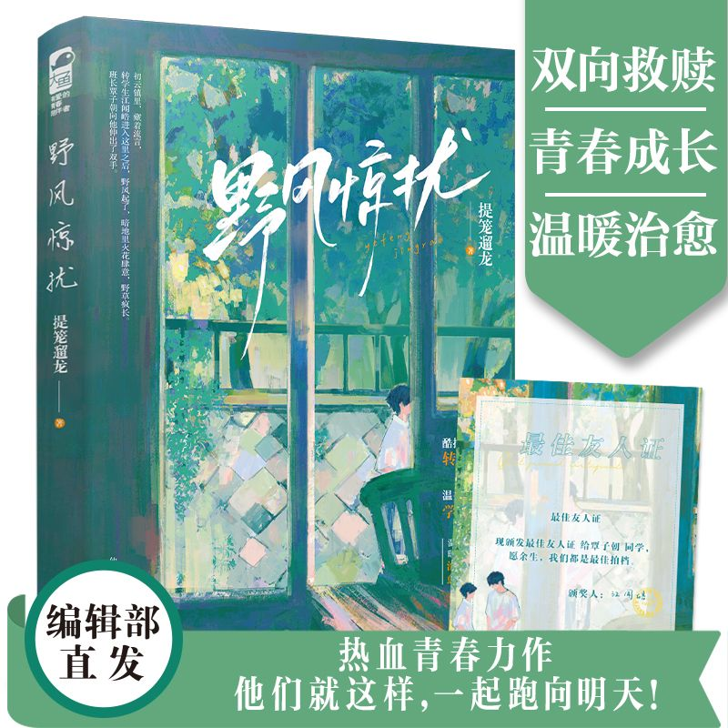 双册印特签+定制赠品 正版 潮热夏季/野风惊扰  提笼遛龙 青春文学校园爱情双男主成长治愈励志纯爱言情小说实体书籍 - 图2