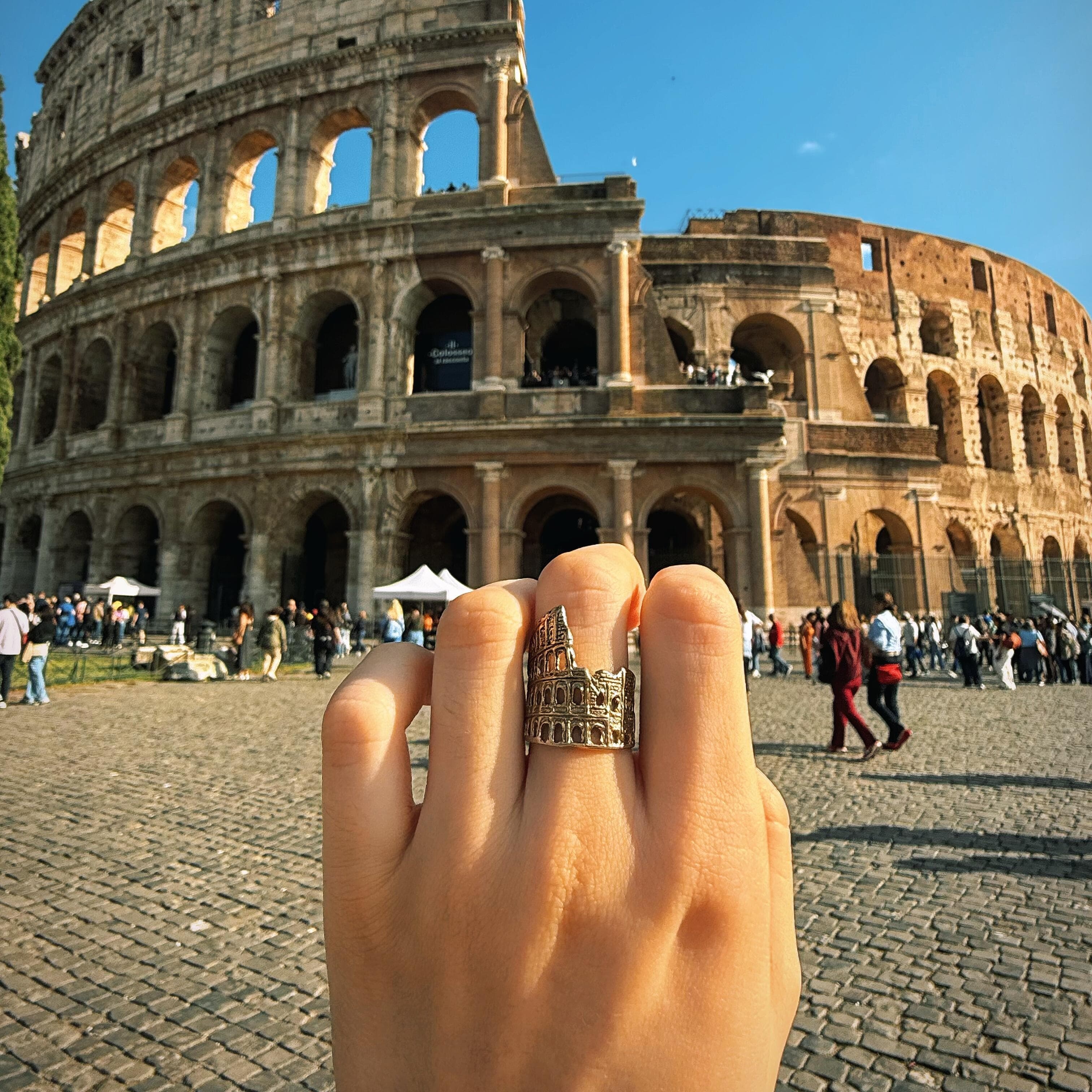 古罗马斗兽场周边戒指意大利罗马旅游纪念品收藏指环送朋友礼物 - 图2
